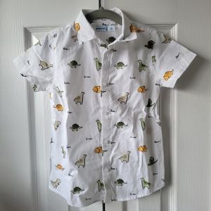 Mayoral toddler button down dino shirt